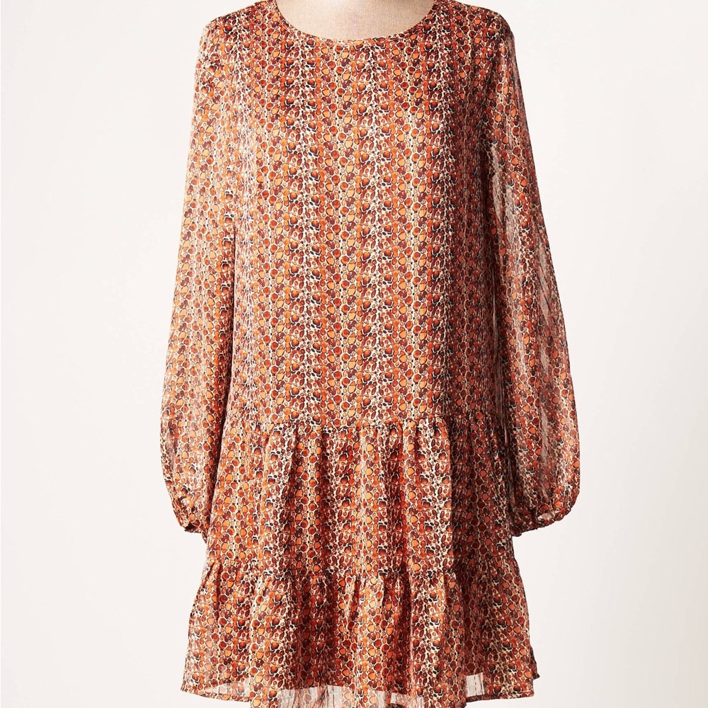 Molly Bracken Long Sleeve Dress in Warm Tones